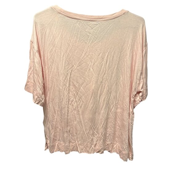 Jenni Intimates Womens Pajama Top 1X Soft Rose Pink "Pajamas All Day" - Picture 2 of 4